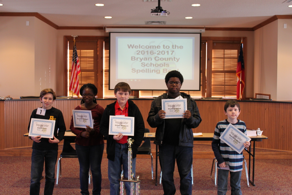 Congratulations to our district Spelling Bee contestants! Elijah Westcott is our winner!!