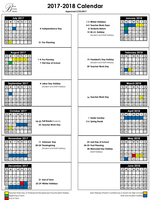 2017-2018 Calendar