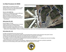 Car Rider Procedures